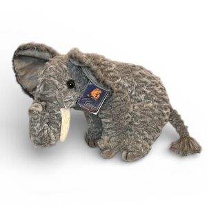 Vintage 1996 Classic Aurora Gray Elephant Plush Home Accent Toy NWT